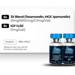 3X Blend (Tesamorelin, MGF, Ipamorelin (5mg/500mcg/2.5mg)), IGF‑1 LR3 (1mg) -X2